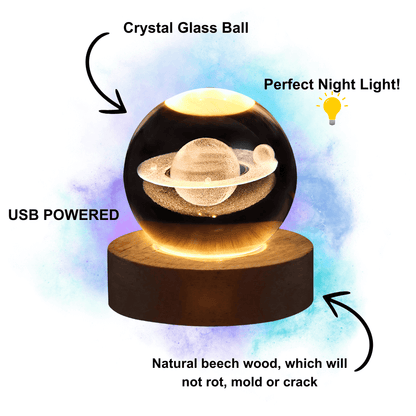 GlowHaus™ Cosmic Crystal Lamp